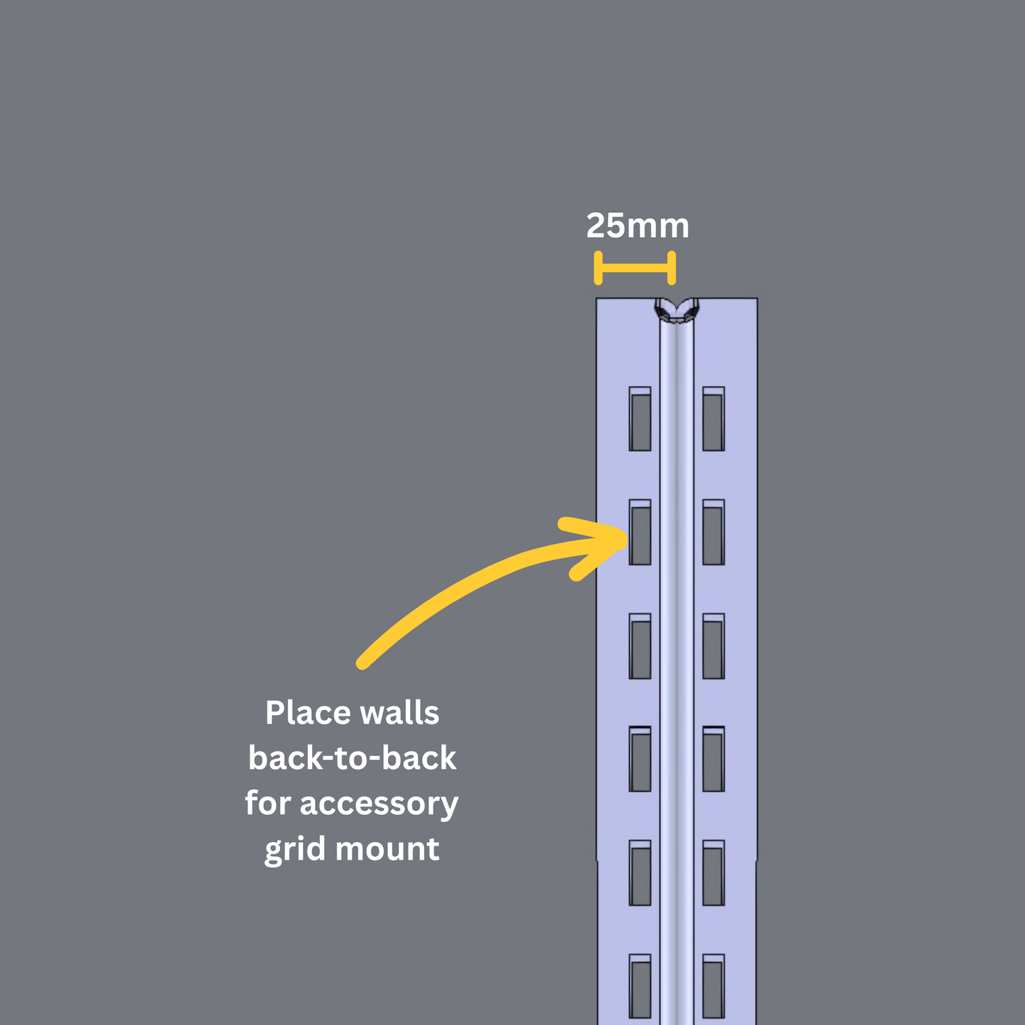 500mm Pair of Walls